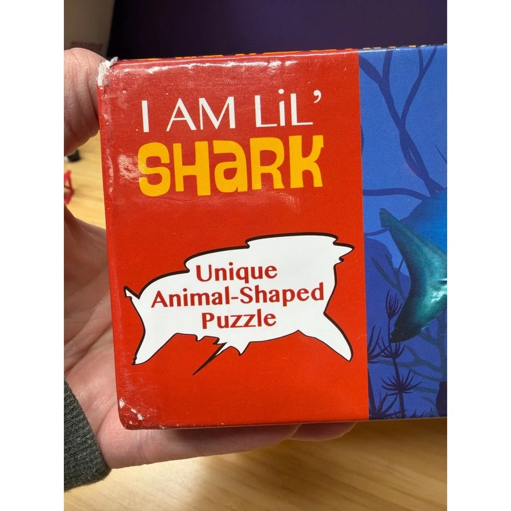 Madd Capp‎ Jr I Am Lil Shark 100 Piece Animal Shaped Jigsaw Puzzle Complete